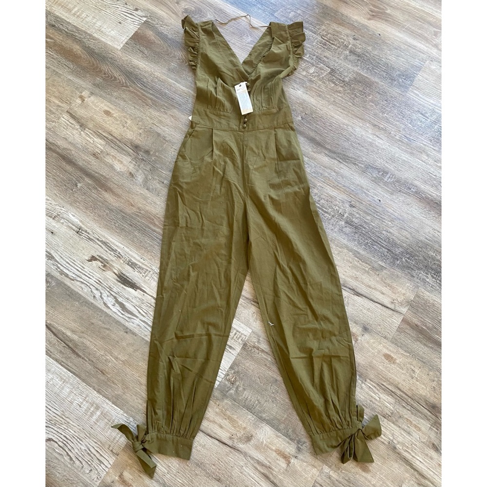 NWT Happy X Nature Olive “Ridge” jumpsuit